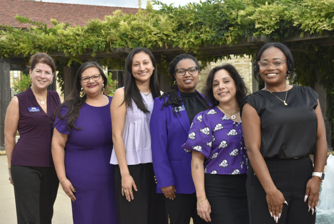Dr. Cynthia Montes, director of Student Support Services and group