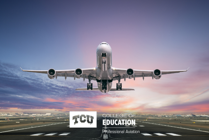 An airplane is approaching a runway during sunset, with 