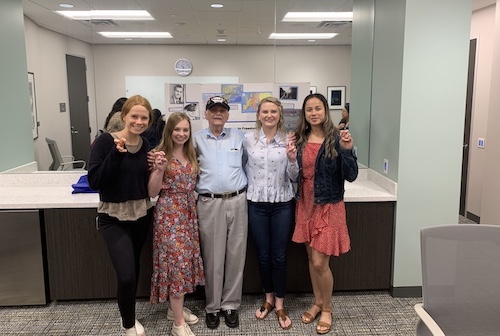 Warren Fellows with Bill Orlin, Holocaust Survivor