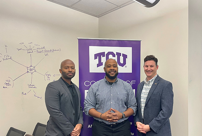 L-R Jody Mitchell, Derrick Wesley, Michael Faggella-Luby