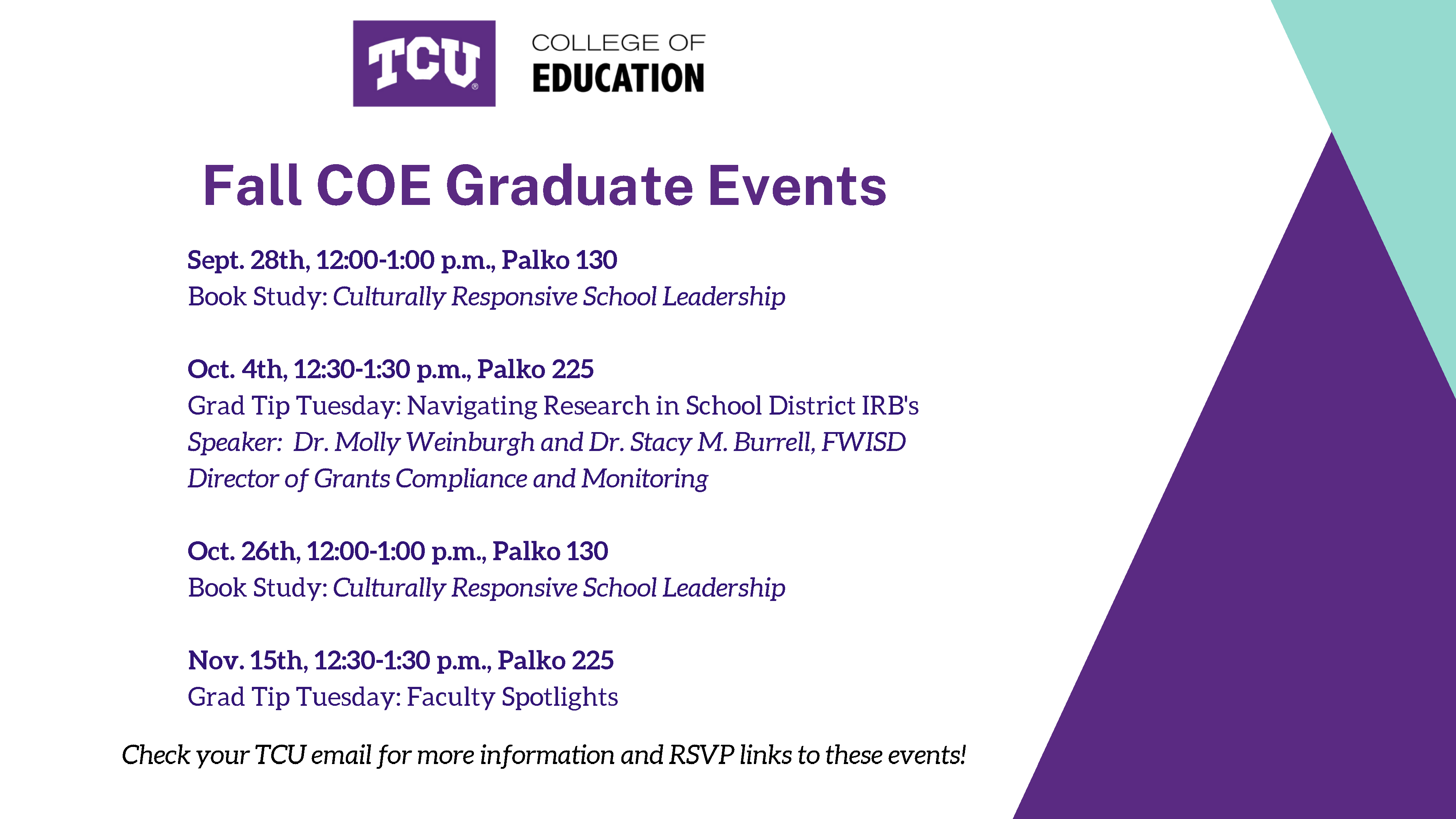 tcu college visit dates